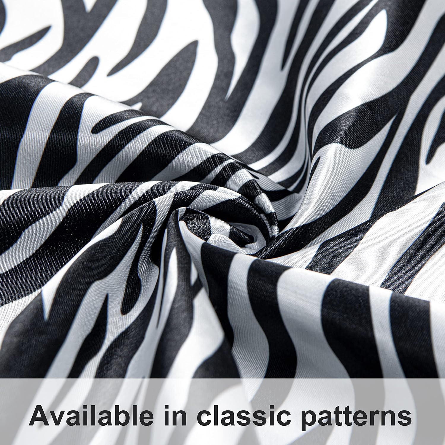 Ntbay 2 Pack Satin Queen Pillowcases for Hair and Skin, Luxurious and Silky Zebra Printed Pillow Cases with Envelope Closure, 20x30 Inches,…