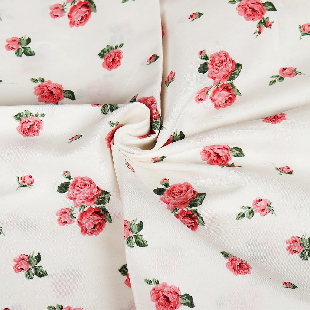 Wbycotbed Set of 2 Ultra Soft Pillowcases with Envelope Closure, 100% Cotton Floral Pillow Covers Queen Size 20 X 30 Inches 30 Inches Cotton