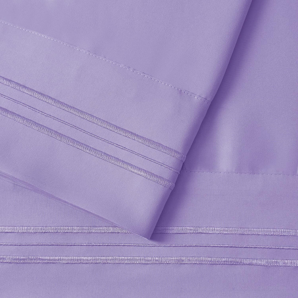 Nestl Lavender King Pillow Cases 2 – Soft King Size Pillow Case, 1800 Brushed Microfiber Pillowcases, Envelope Closure Pillowcase, King Pil…