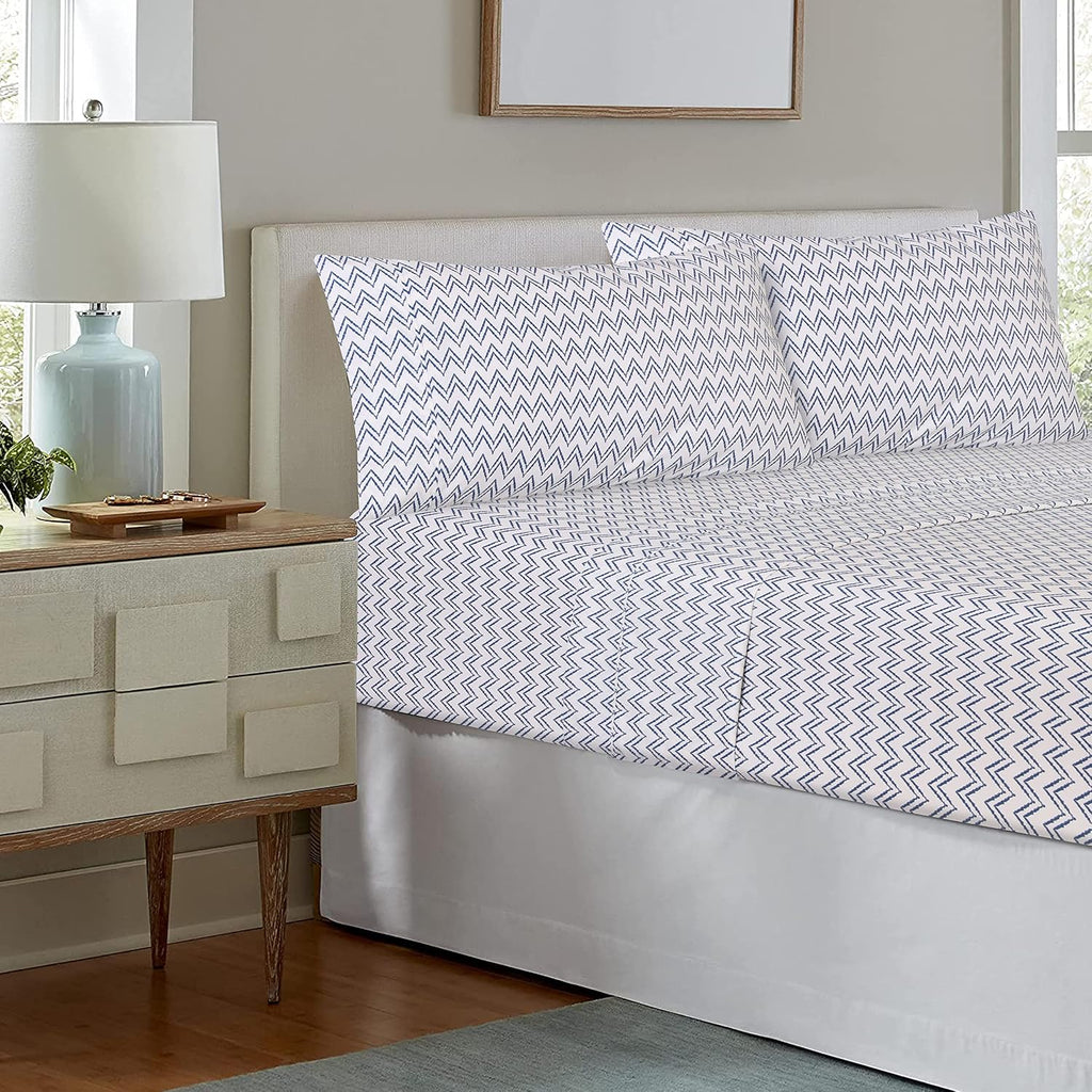 Ruvanti 100% Cotton Percale Sheets Twin XL Size – Crisp Cooling Bed Sheets for Hot Sleepers, Deep Pocket 16”, Soft Breathable & Durable Hot…