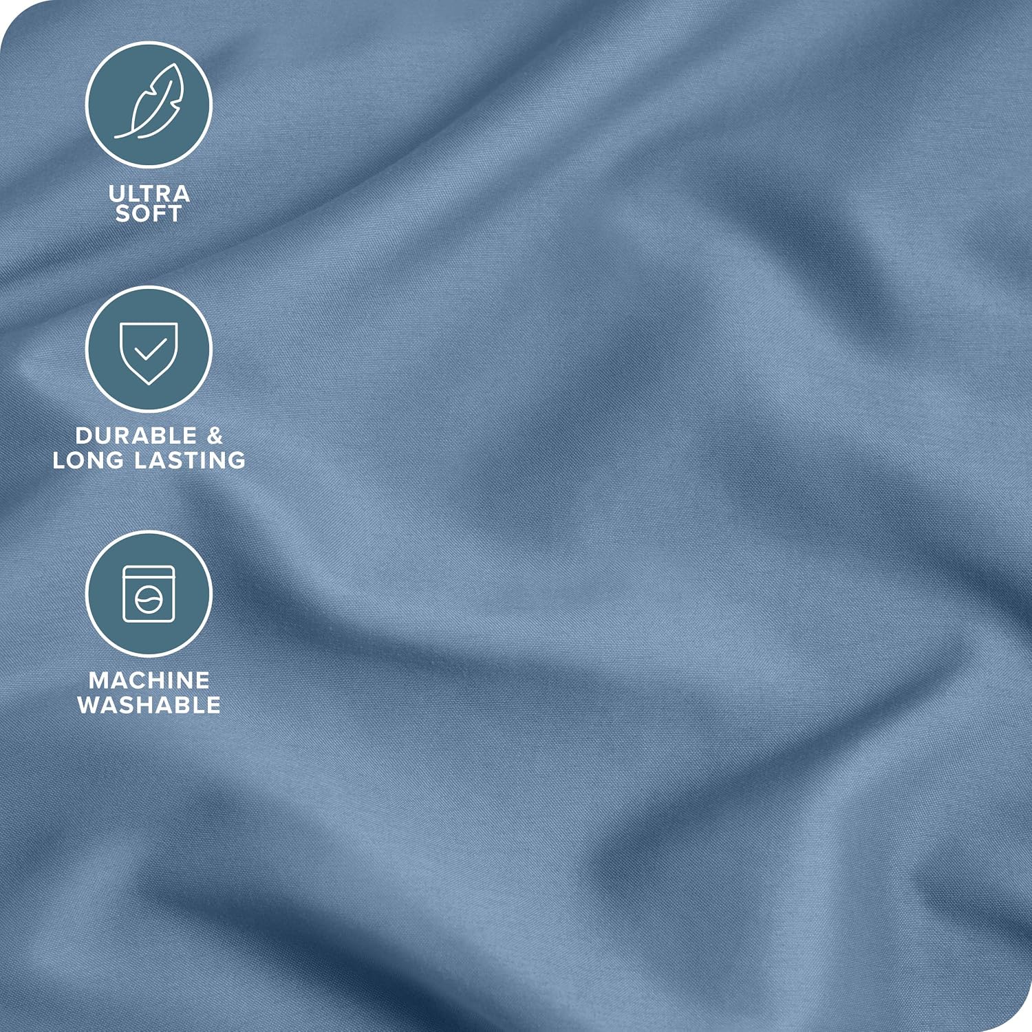 BareHome Bare Home Microfiber Pillow Cases - King 20x36 - Cooling Pillowcases - Double Brushed - easy maintenance - Envelope Closure…