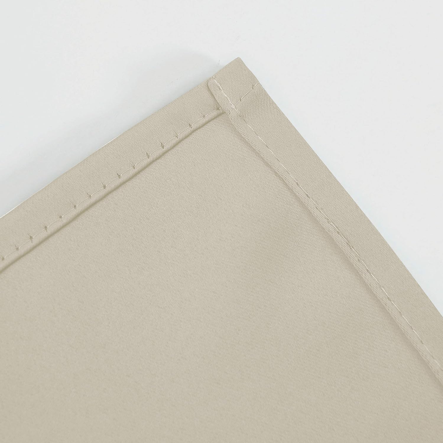 Lemomo Light Beige Thermal Blackout Curtains/52 x 72 Inch/Set of 2 Panels Room Darkening Curtains 72 Inch silver