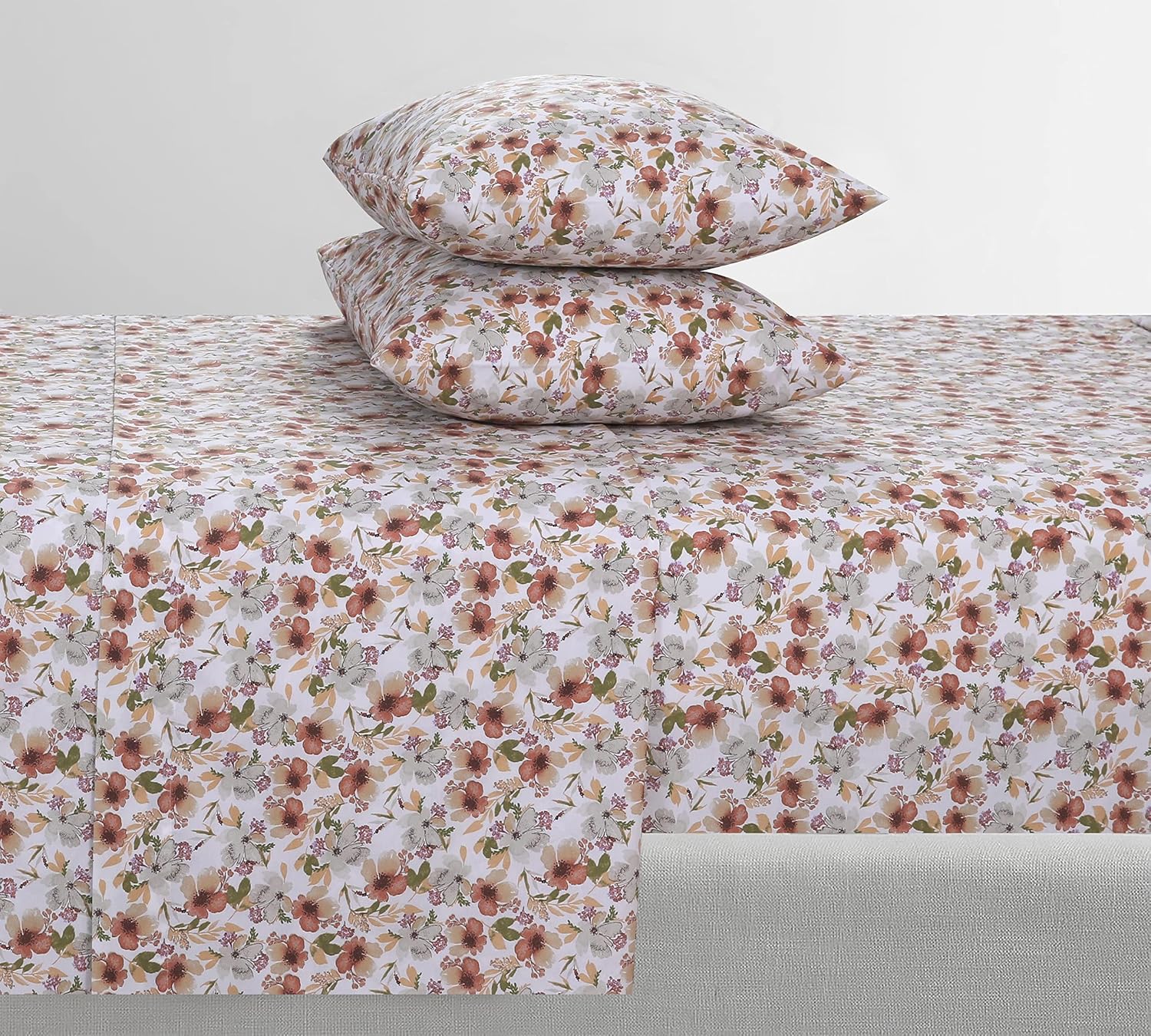 Featherstitchnewyork Feather & Stitch Softest 100% Cotton Sheets, 300 Thread Count Percale Weave Bedding, 16" Deep Pocket, Cooling Sheets,…