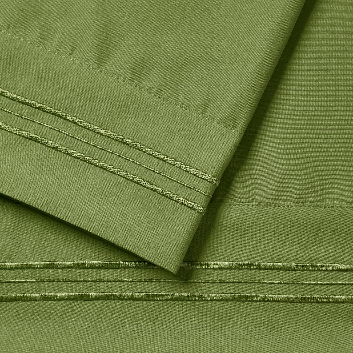 Nestl Calla Green Pillow Cases Queen Size Set of 2, Soft Queen Pillow Case, 1800 Microfiber Queen Pillow Cases 2, Pillowcases Queen, Envelo…