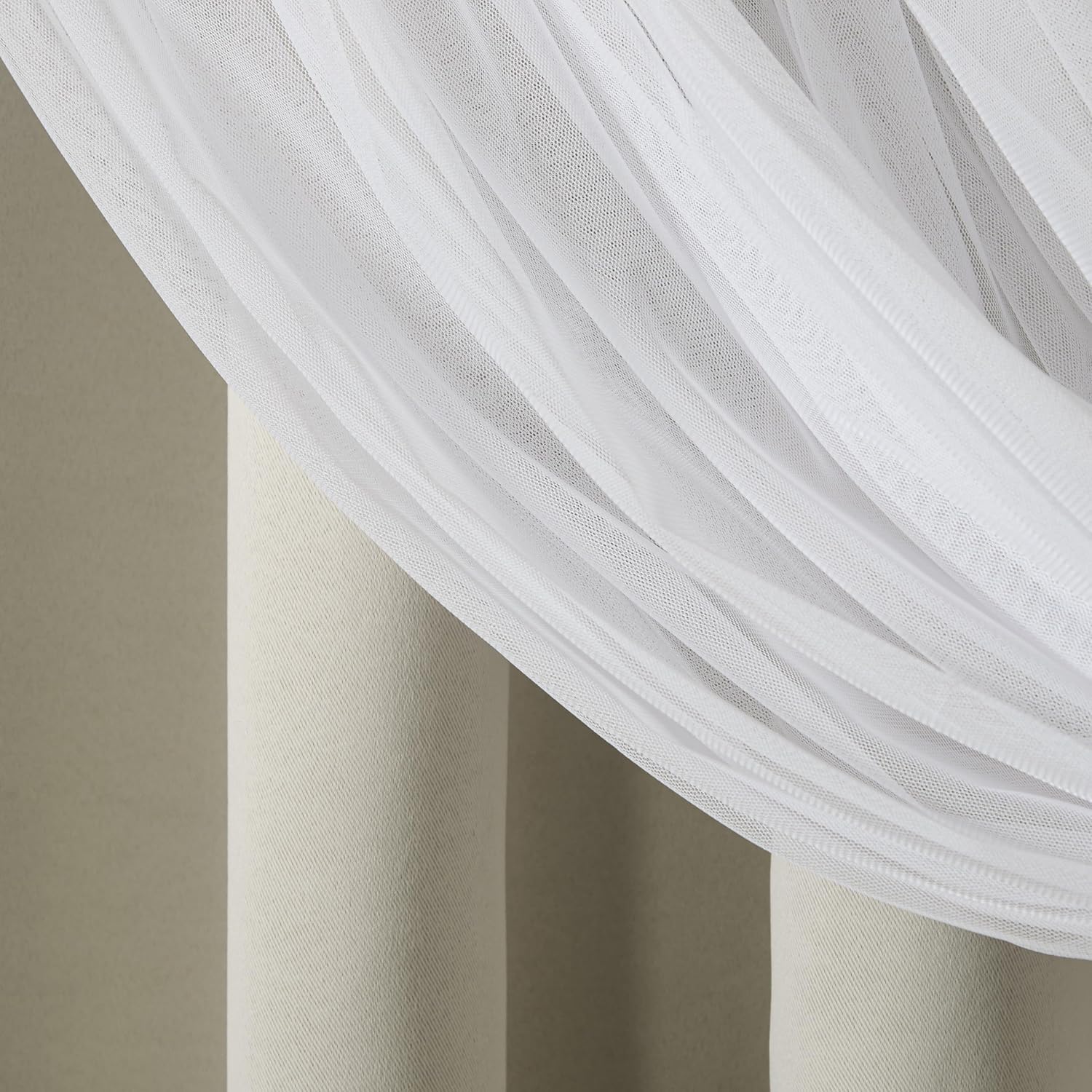 TOWN & COUNTRY LUXE Talia Double Layer Indoor Curtains, Sheer and Room Darkening Blackout, Grommet Top, Energy Efficient, 2-Pack Set…