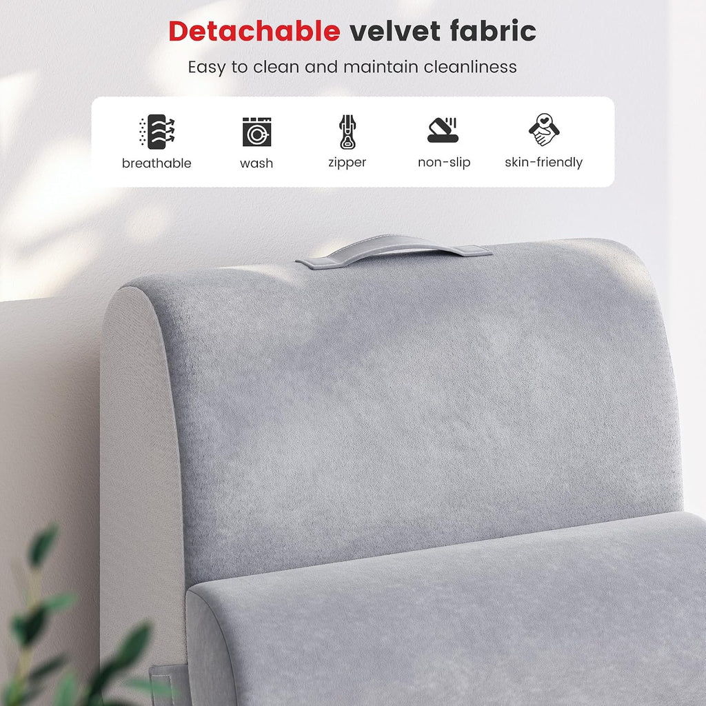 ElevateYourHome, EnhanceEver Homkdom Reading Pillow for Sitting in Bed Adult, 20" Back Pillow for Bed Sitting up with Armrests & Sto…