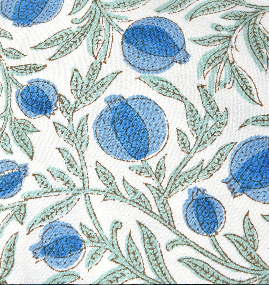 Ridhi Block Print Queen Blue Pillow Cover 20" x 20" (Pack of 2) Decorative Couch Pillows for Living Room, Farmhouse Chic Boho Cute Outdoor…