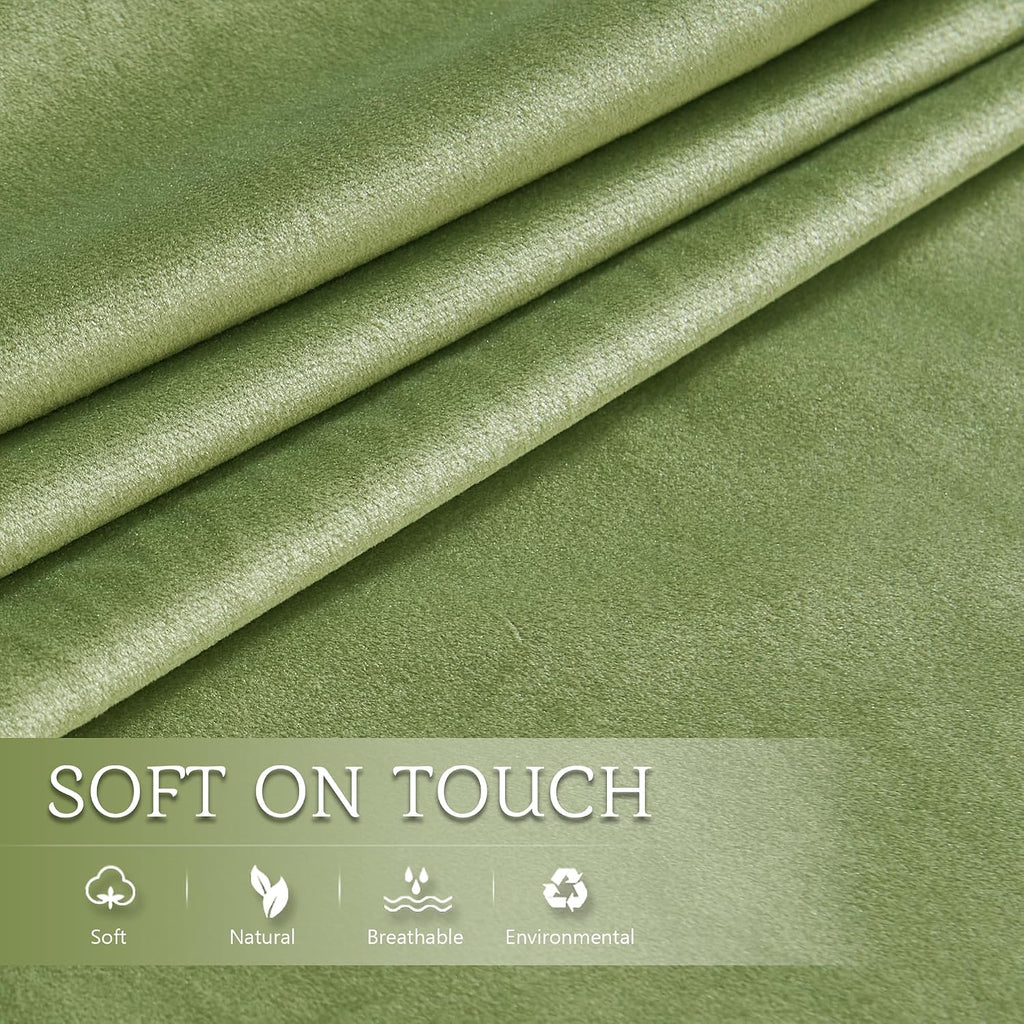 StangH Grass Green Velvet Body Pillow Cover 20x54 Inches, Super Soft Cozy Luxury Fuzzy Long Pillowcase with Zipper, for Sofa Bedroom Holida…