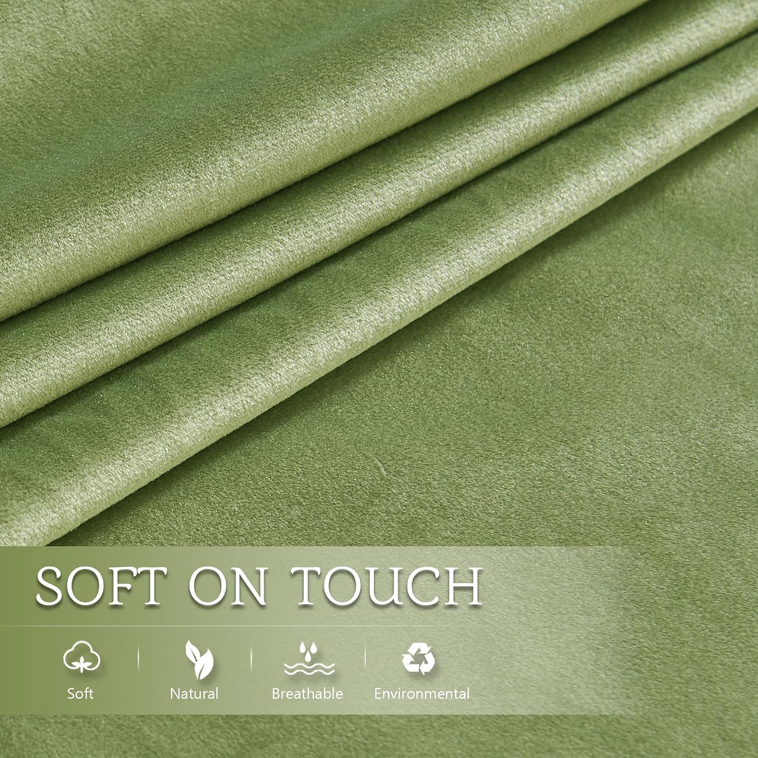StangH Grass Green Velvet Body Pillow Cover 20x54 Inches, Super Soft Cozy Luxury Fuzzy Long Pillowcase with Zipper, for Sofa Bedroom Holida…