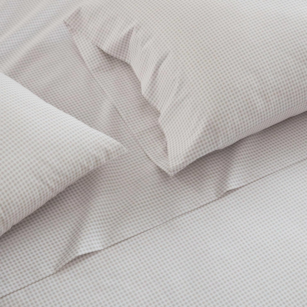 MarthaStewart Martha Stewart - King Size Sheets Set, Crisp & Tailored Cooling Sheets with a Naturally Smooth Cotton Percale Lightweight Fee…
