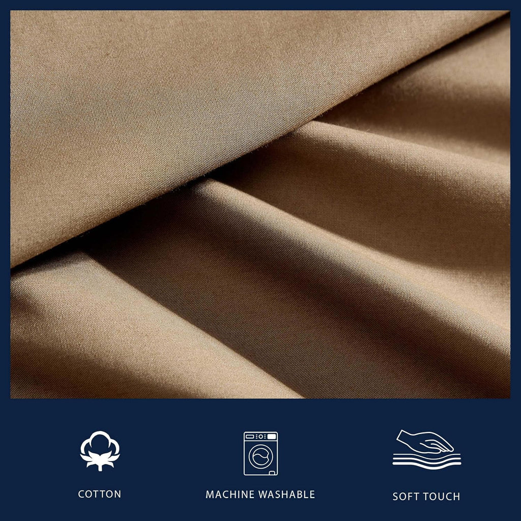 Nautica King Bed Sheets, Lightweight Cotton Percale Bedding Set with Matching Pillowcases, Crisp & Cool, Oeko-Tex Certified (Bayview Solid…