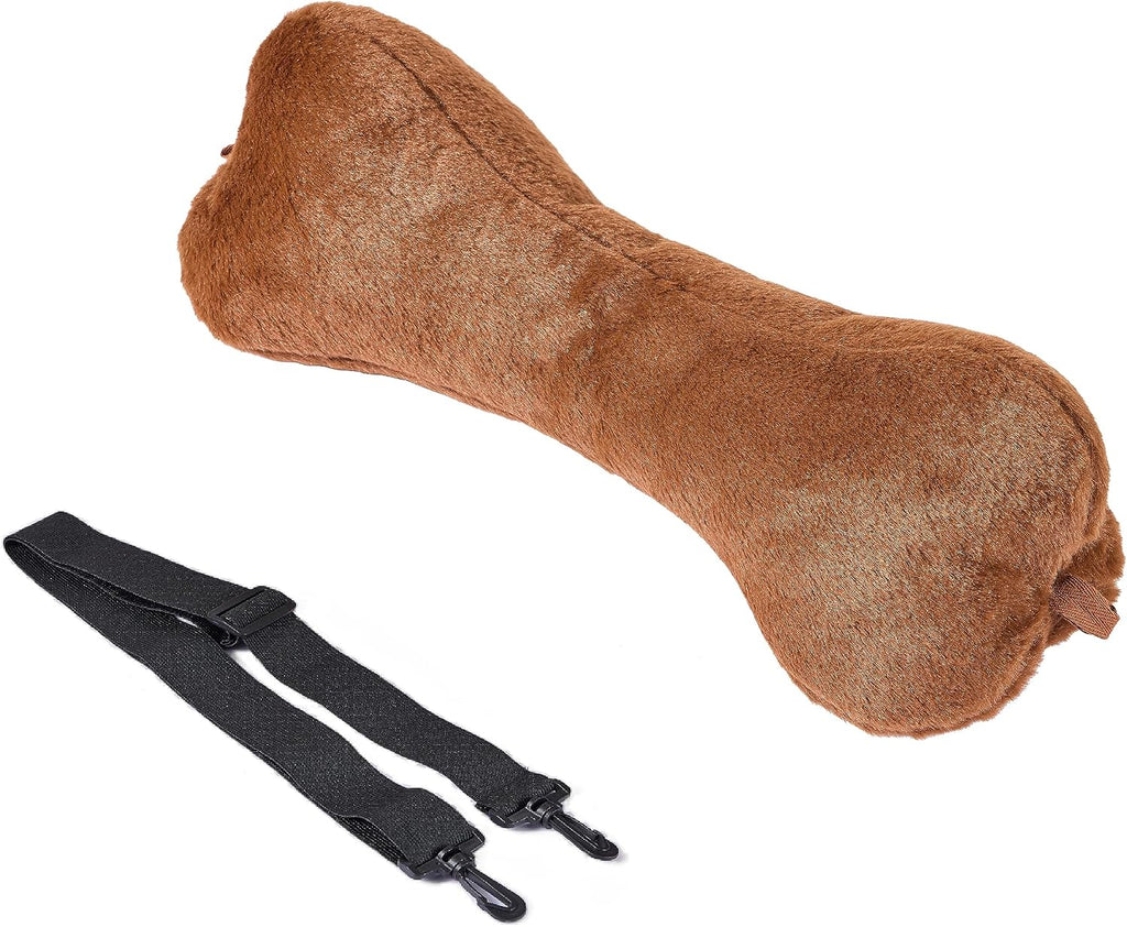 Vcomsoft Head Pillow for Recliner Chair, for Sofa, Recliner Neck Pillow, Bone Couch Neck Pillow (Brown) 4 inches