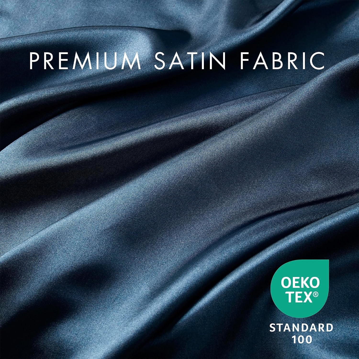 Madisonpark Madison Park Satin Sheets Twin Size, Luxurious Silky Bed Sheets, Elastic 14" Pocket fits up to 16" Mattress, Wrinkle-Free, Soft…