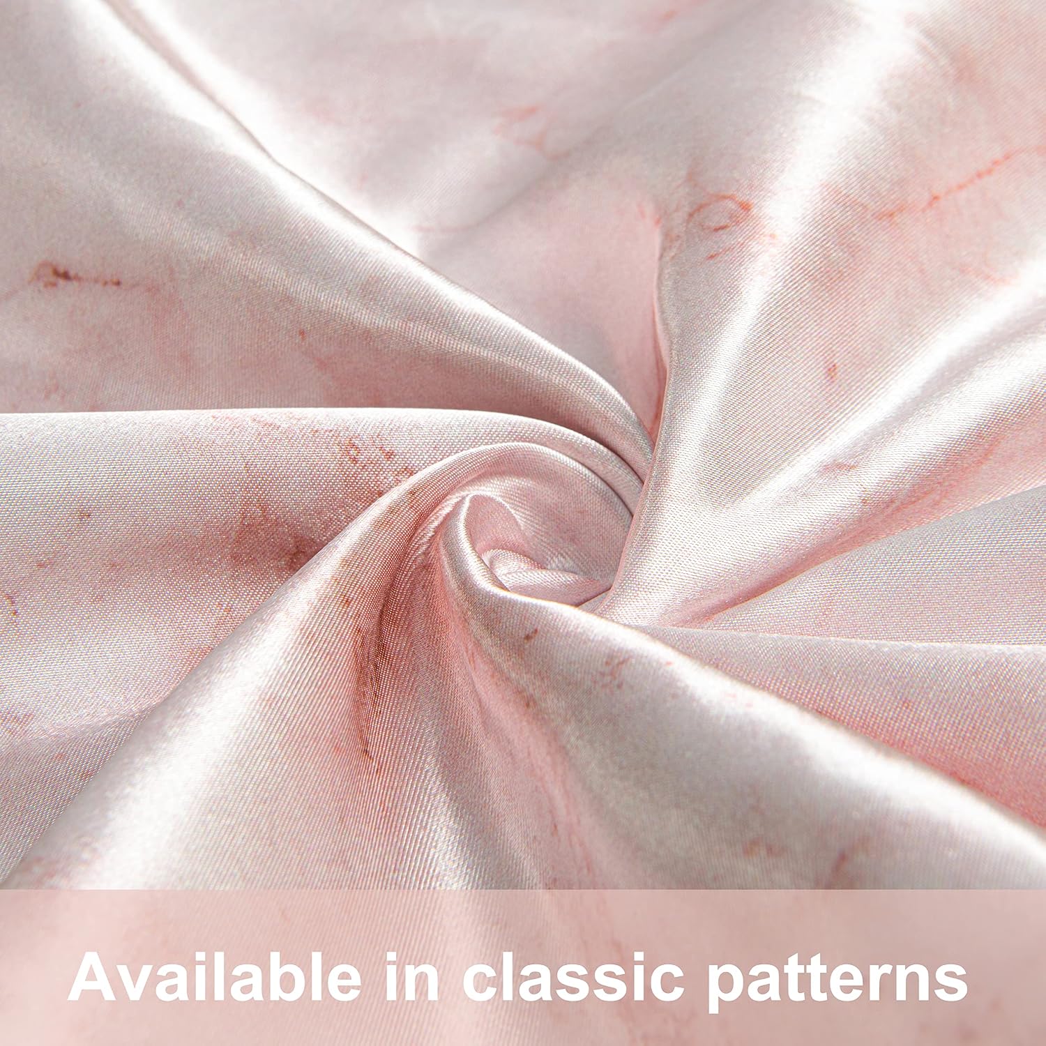 Ntbay 2 Pack Satin Queen Pillowcases for Hair and Skin, Luxurious and Silky Marbling Printed Pillow Cases with Envelope Closure, 20x30 Inch…