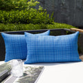 Kevin Textile Outdoor Waterproof Throw Pillow Covers 14x24 Inch Pack of 2 Woven Faux Linen Farmhouse Decorative Water Resistant Lumbar…