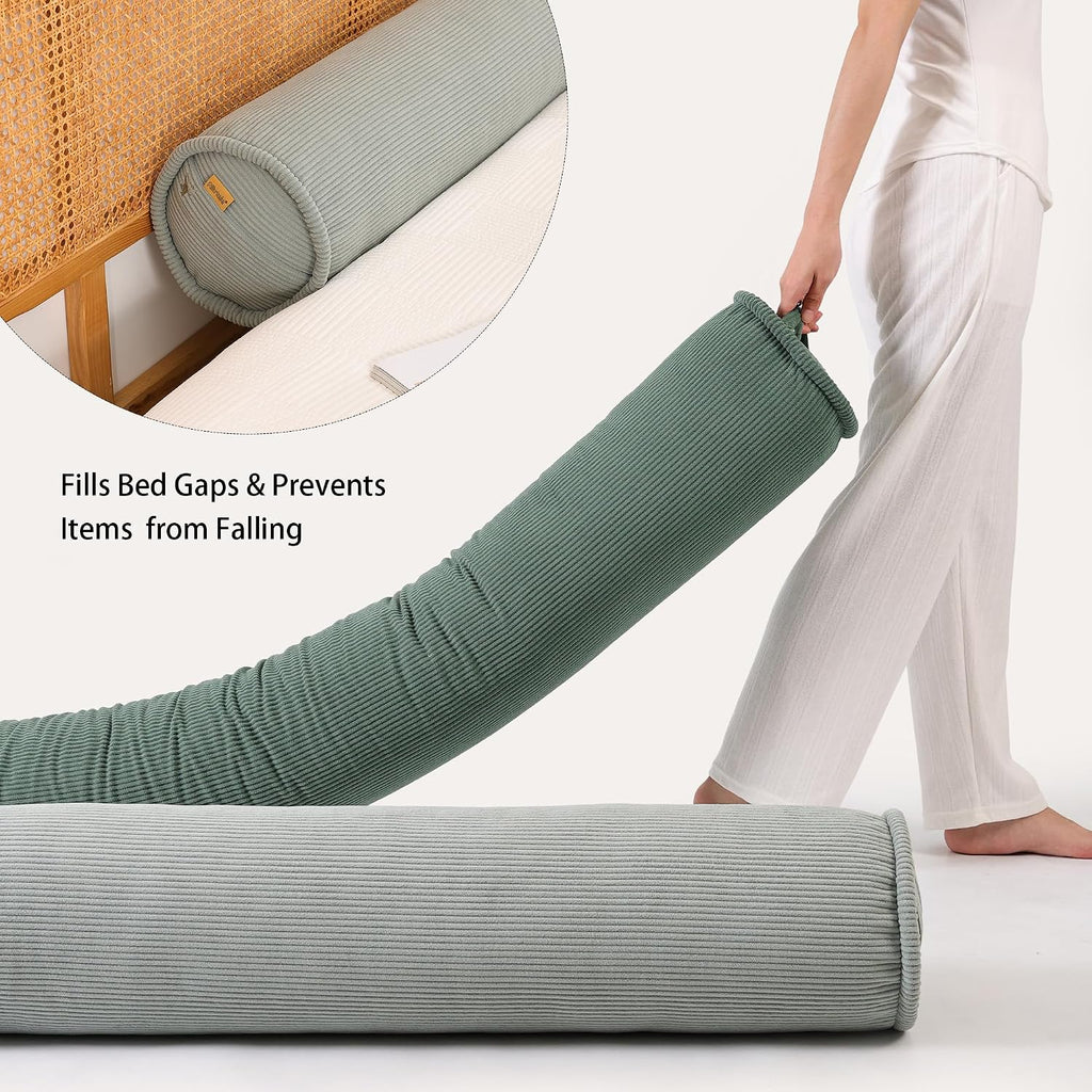 Cuddle Pillow – Corduroy Long Body Pillow for Adults, Cozy Bolster Pillow for Bed, Soft & Supportive for Relaxing Sleep,39 x 7.87…