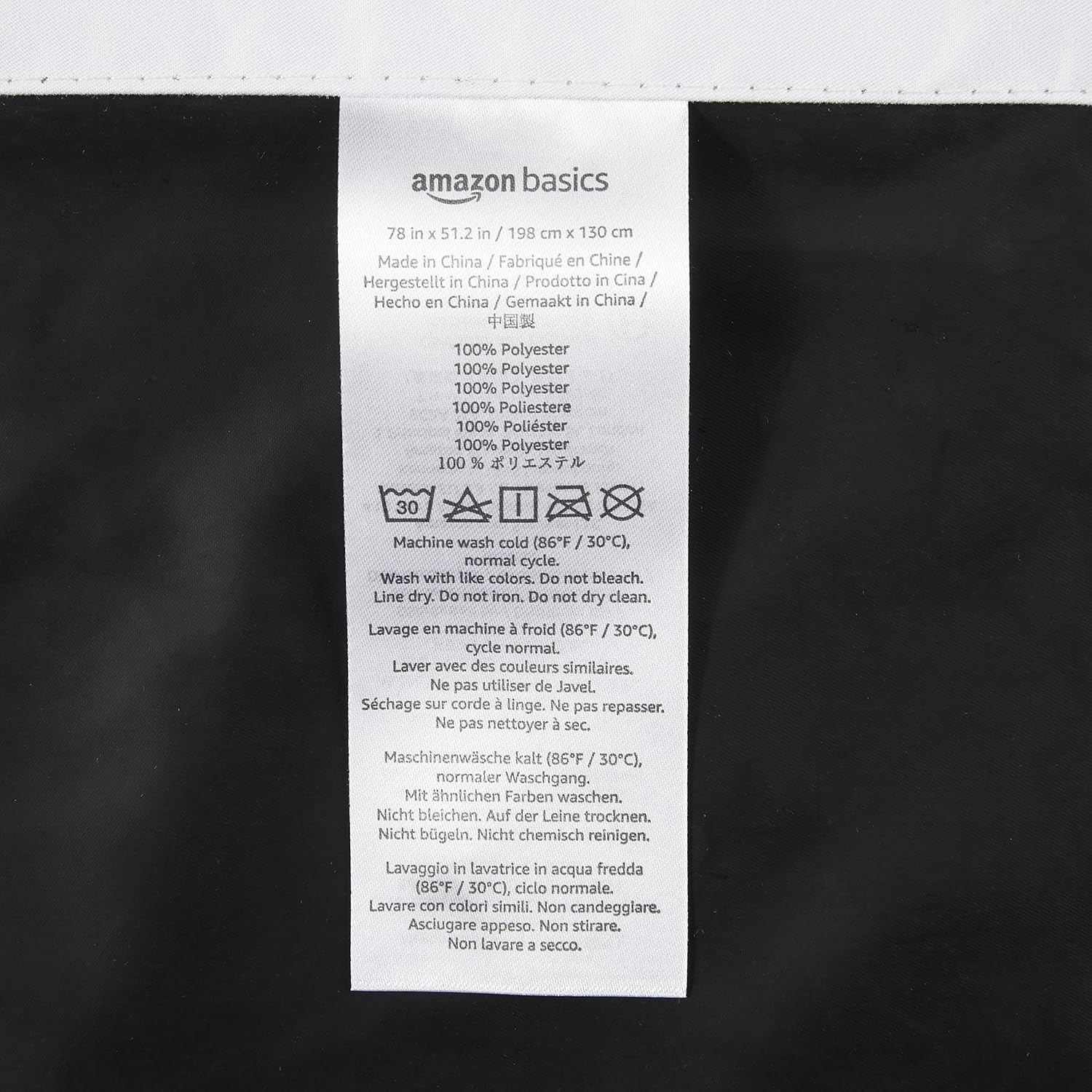 Amazon Basics Portable Blackout Curtain Shade with Suction Cups, Noise Reducing, Energy Saving, 50"W x 78"L, White, 2-Pack
