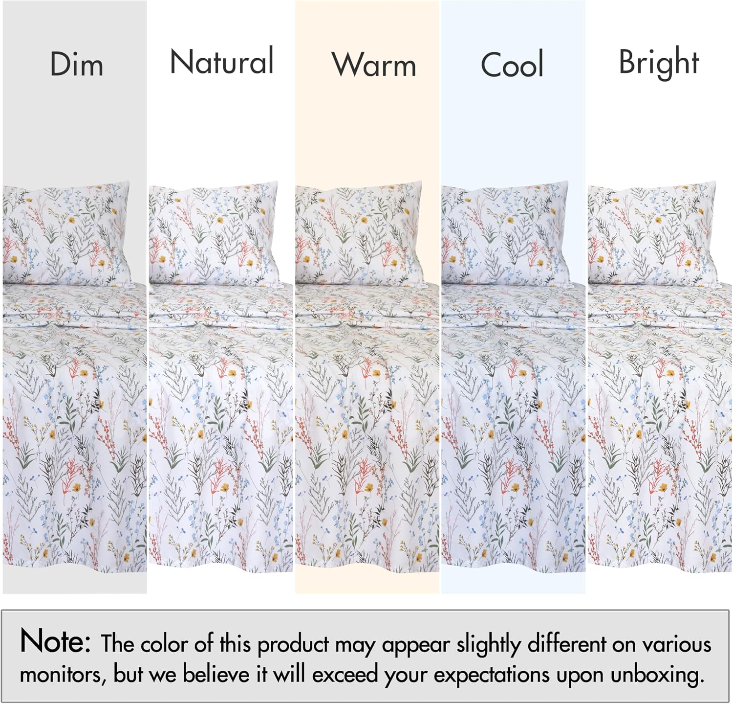 Ruvanti 100% Cotton Percale Sheets Queen Size – Crisp Cooling Bed Sheets for Hot Sleepers, Deep Pocket 16”, Soft Breathable & Durable Hotel…
