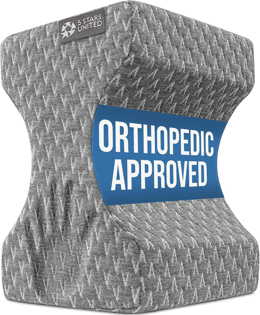 5Starsunited 5 STARS UNITED Knee Pillow for Side Sleepers - Hip, Memory Foam Leg Cushion for Side Sleeping - Between Legs Pillow for Sciat…