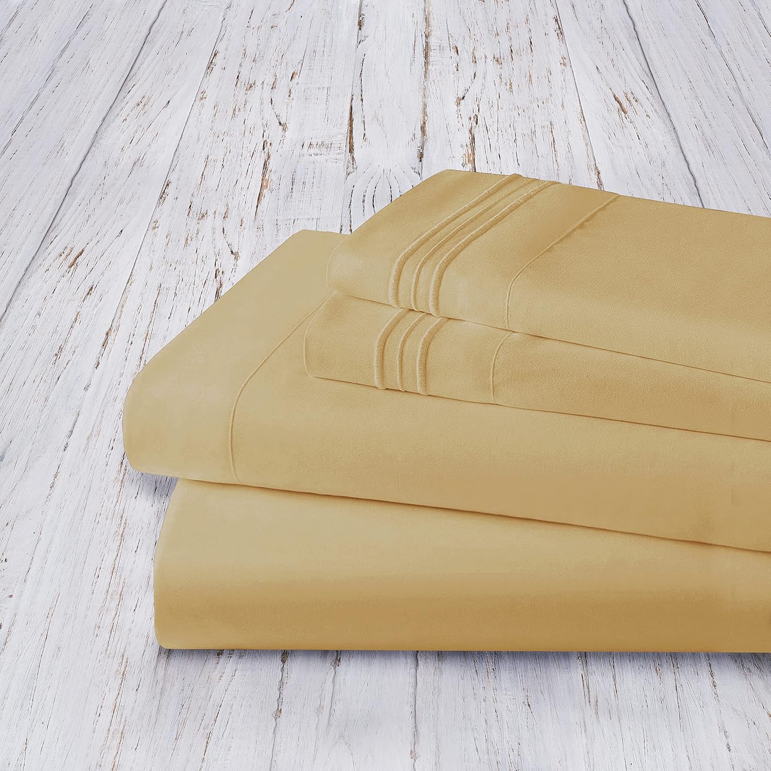 MocassiLuxuryBedding Mocassi Queen Sheet Set - Luxury Hotel 1800 Premier Bedding Sheets & Pillowcases - Ultra Soft Breathable & Cooling Bed…