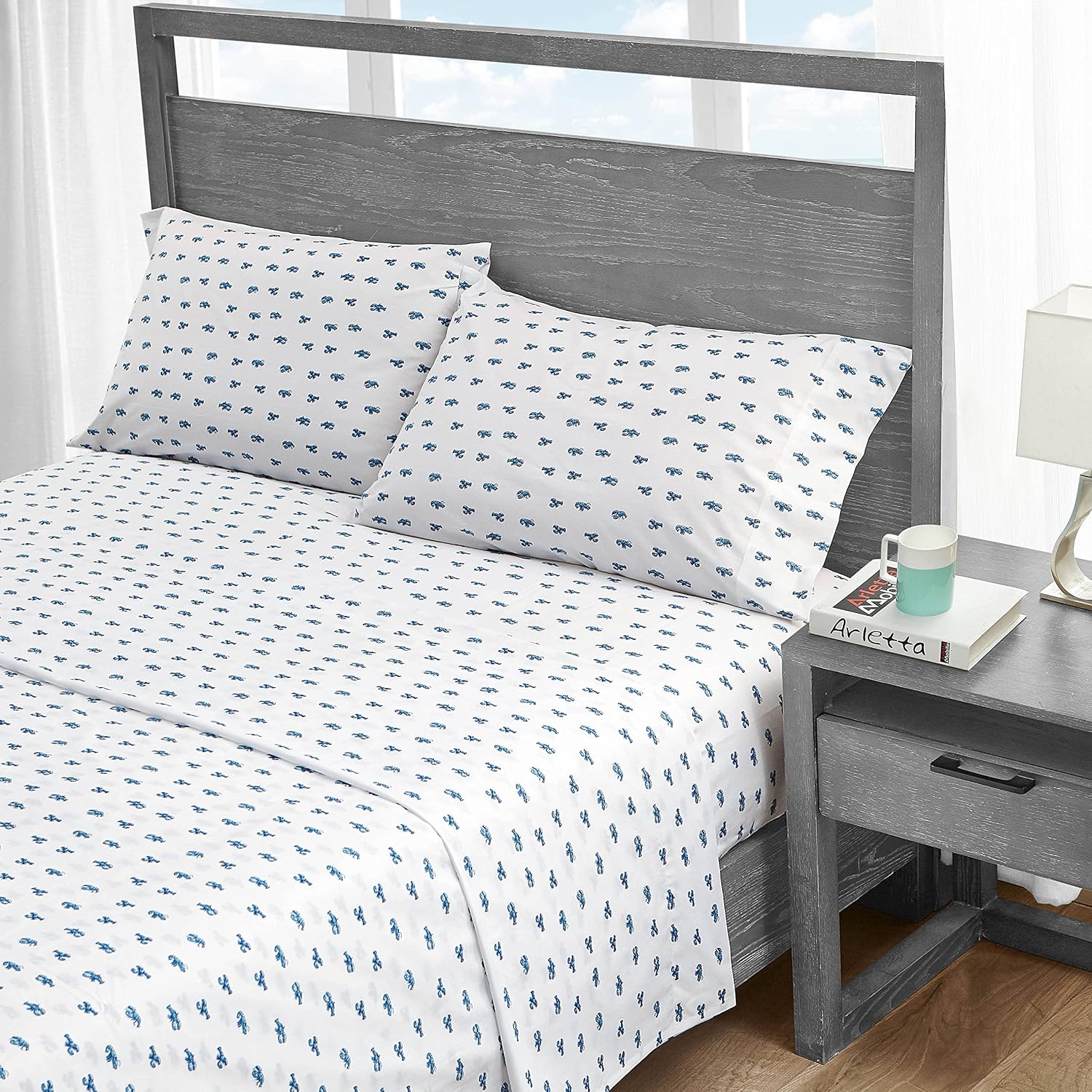 Nautica Twin Sheet Set, Crisp & Tailored Cooling Sheets with a Smooth Cotton Percale Lightweight Feel - Bed Sheets with Matching Pillowcase…