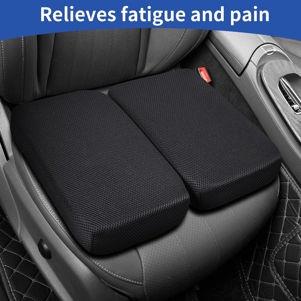 Gel Memory Foam Seat Cushion with Washable Cover Non-Slip Thick Chair Cushion with Portable Handle & Storage Pocket Adjustable Chair Pad…