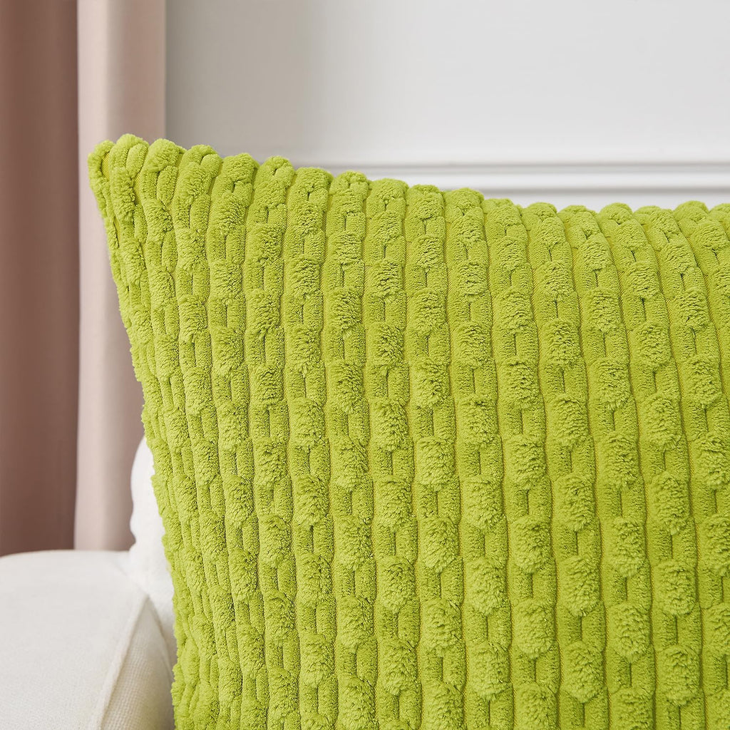 KevinTextile Kevin Textile 14x36 Inch Long Lumbar 1 Pack Boho Decorative Throw Pillow Cover Soft Striped Corduroy Rectangle Cushion Case Fa…