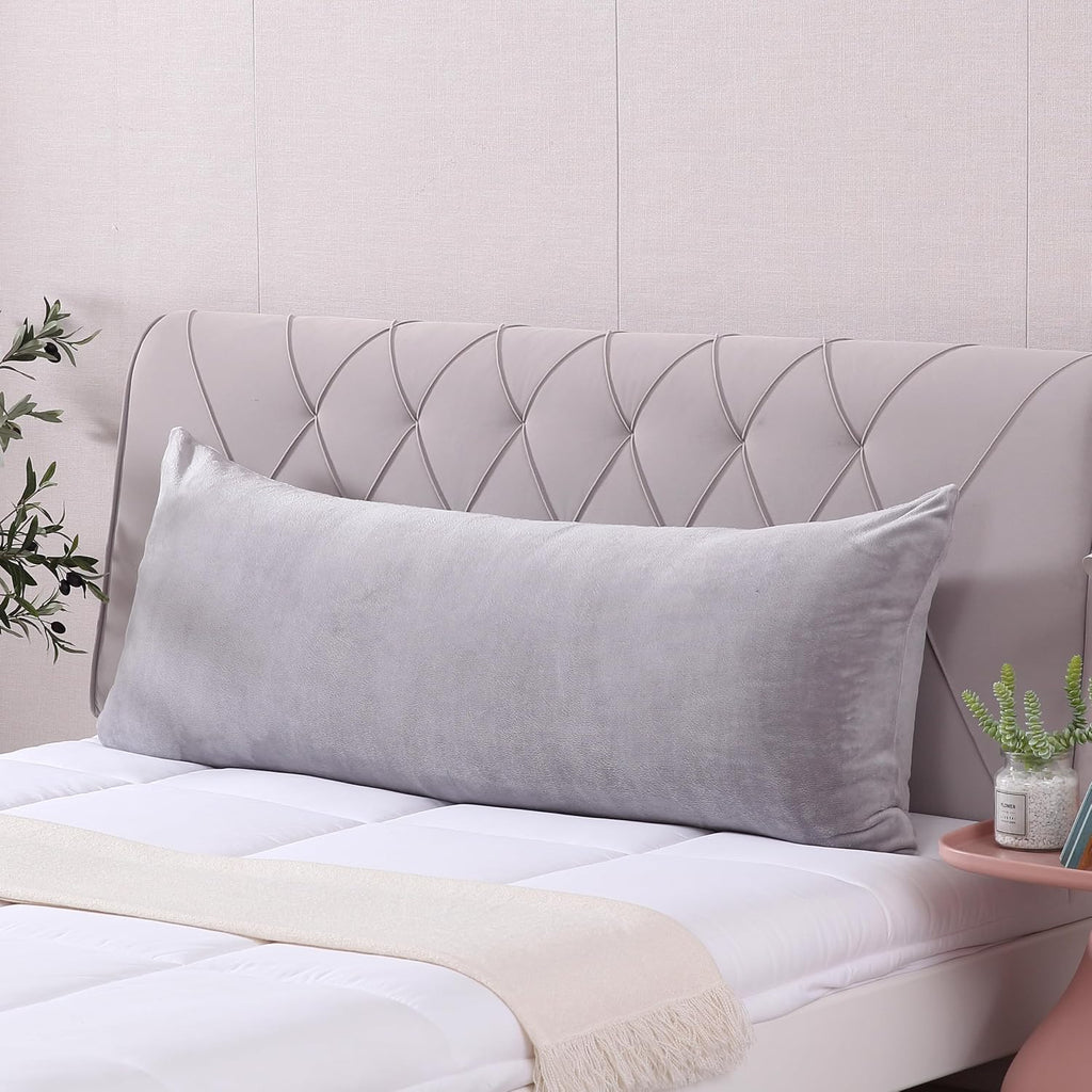 Evolive Body Pillow Cover 21"x54", Ultra Soft Plush Body Pillowcase with Hidden Zipper, Cozy Fluffy Long Pillow Case for Side Sleepers, Pre…