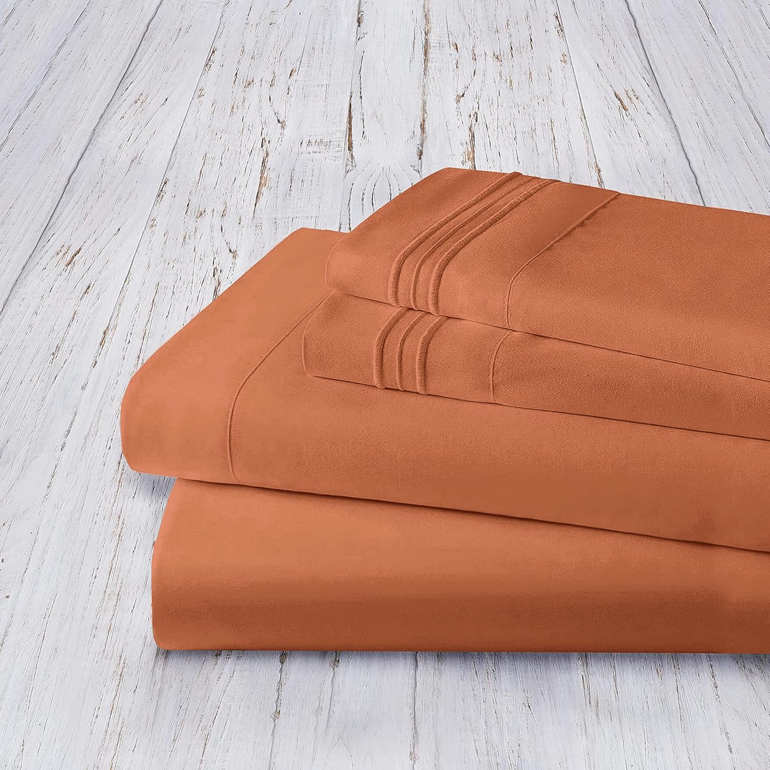 MocassiLuxuryBedding Mocassi Queen Sheet Set - Luxury Hotel 1800 Premier Bedding Sheets & Pillowcases - Ultra Soft Breathable & Cooling Bed…