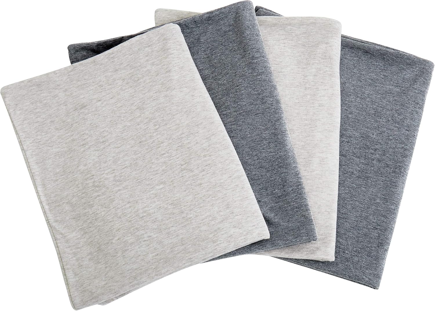 Oubonun 100% Jersey Cotton Body Pillow Cover with Zipper - Luxury Soft Removable Pillow Case - Long Fuzzy - Knitted (Grey, 21"X54") Cotton…