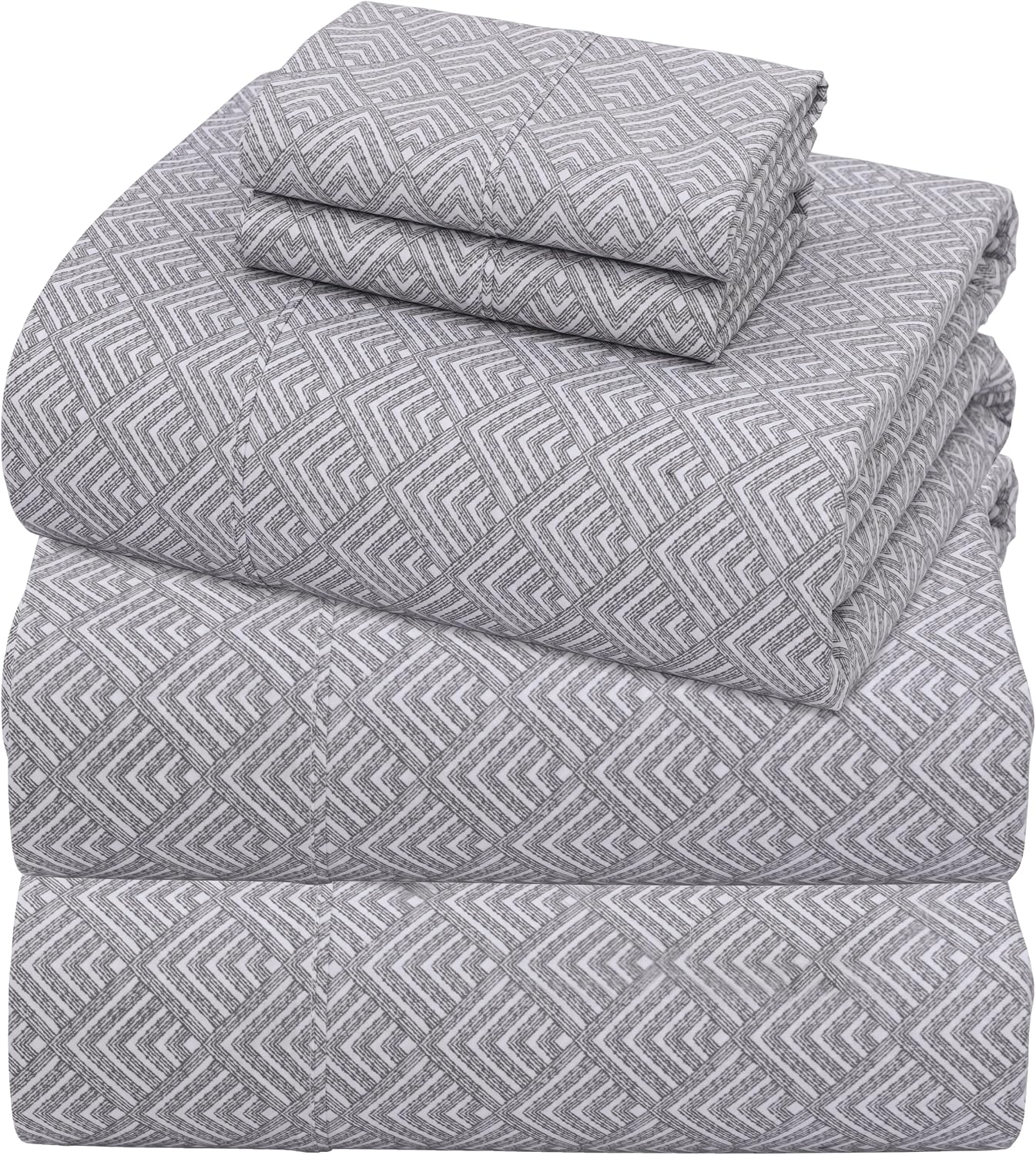 Zoyer 100% Cotton Sheets – Split King Size Percale Bedding, Cooling & Breathable, Durable with a Crisp, Soft & Comfortable Feel, 16" Deep P…