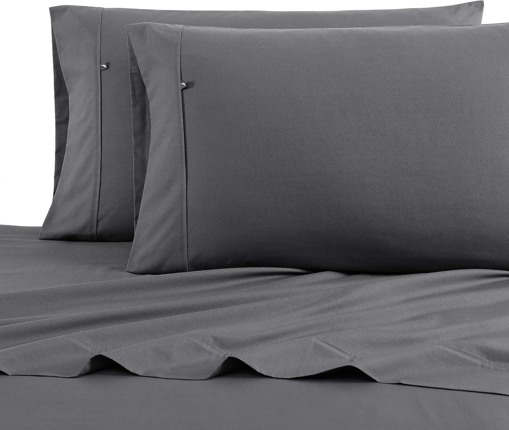 Nautica Twin Size Sheet Set, Crisp & Tailored Cooling Sheets with a Smooth Cotton Percale Lightweight Feel - Bed Sheets with Matching Pillo…