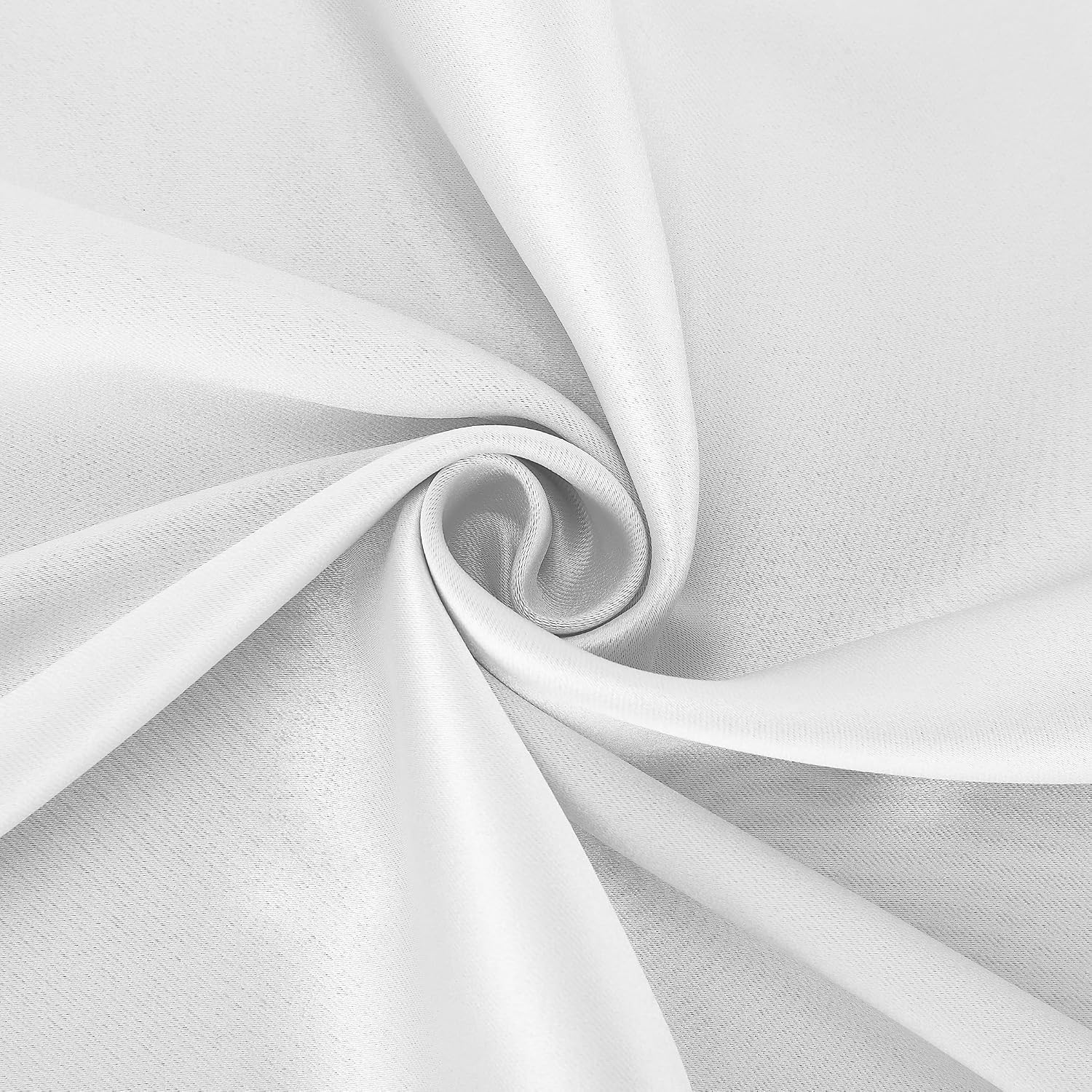 Sun Zero Nordic 2-Pack Theater Grade Noise Reducing Extreme 100% Blackout Grommet Curtain Panel Pair, 52" x 54", White