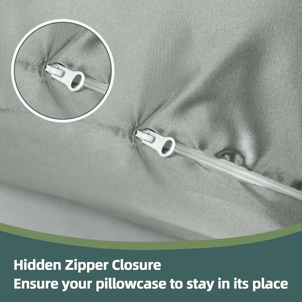 Balapet Silky Satin Pregnancy Pillow Cover (ONLY Pillowcase), U Shaped Smooth Maternity Pillow Cover with Hidden Zip, Luxurious Soft & Brea…