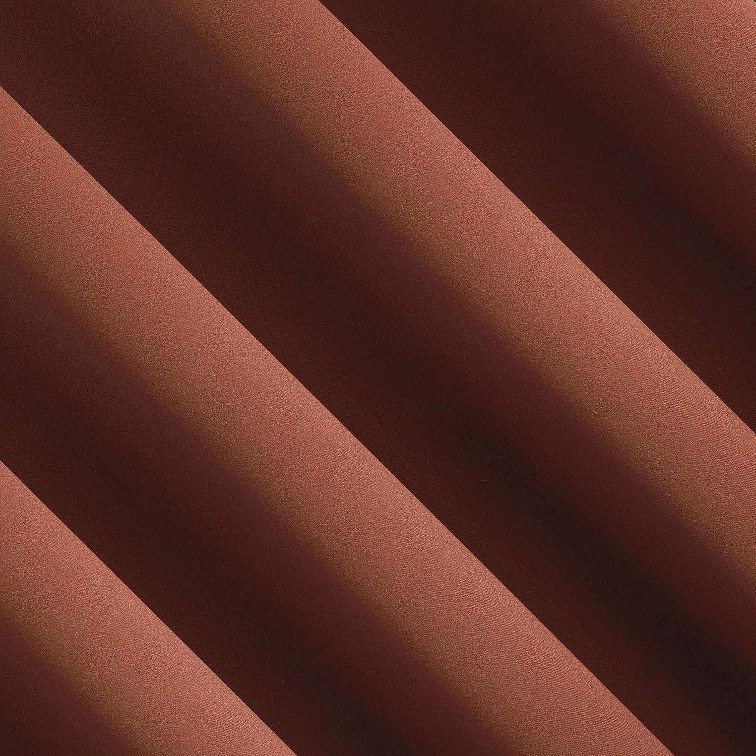Sun Zero Nordic 2-pack Theater Grade Extreme 100% Blackout Grommet Curtain Panel Pair, 52" x 96", Terracotta