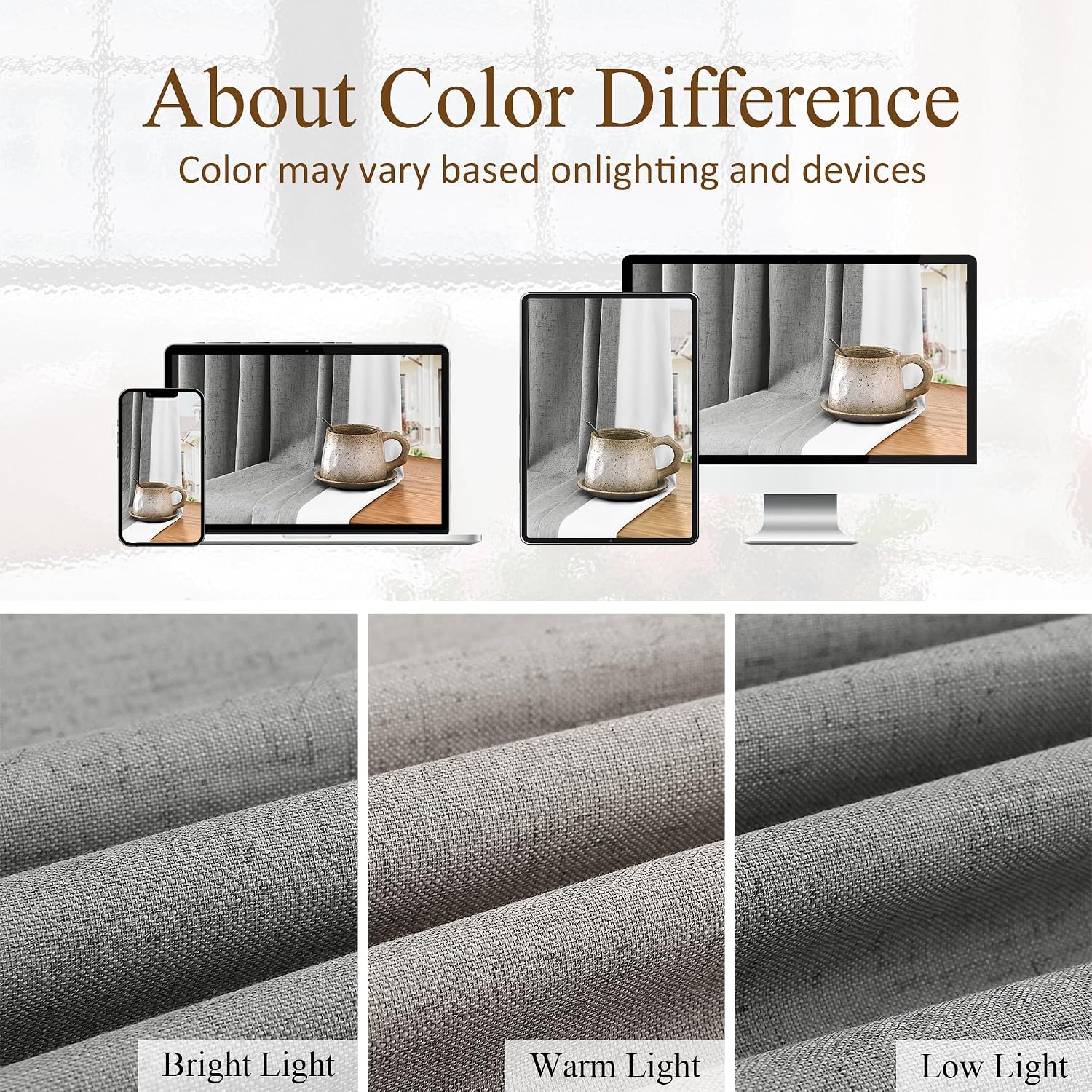 Boodii Dark Grey 100% Blackout Linen Pinch Pleated Curtains 108 Inch Long 2 Panels for Living Room Bedroom Light Blocking Office Modern Boh…