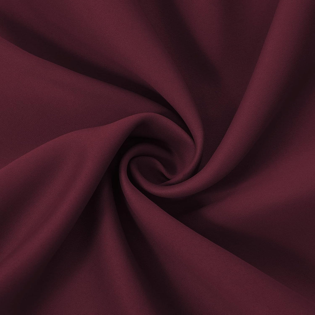 Lemomo Burgundy Red Thermal Blackout Curtains/38 x 84 Inch/Set of 2 Panels Room Darkening Curtains for Bedroom 84 Inch Red