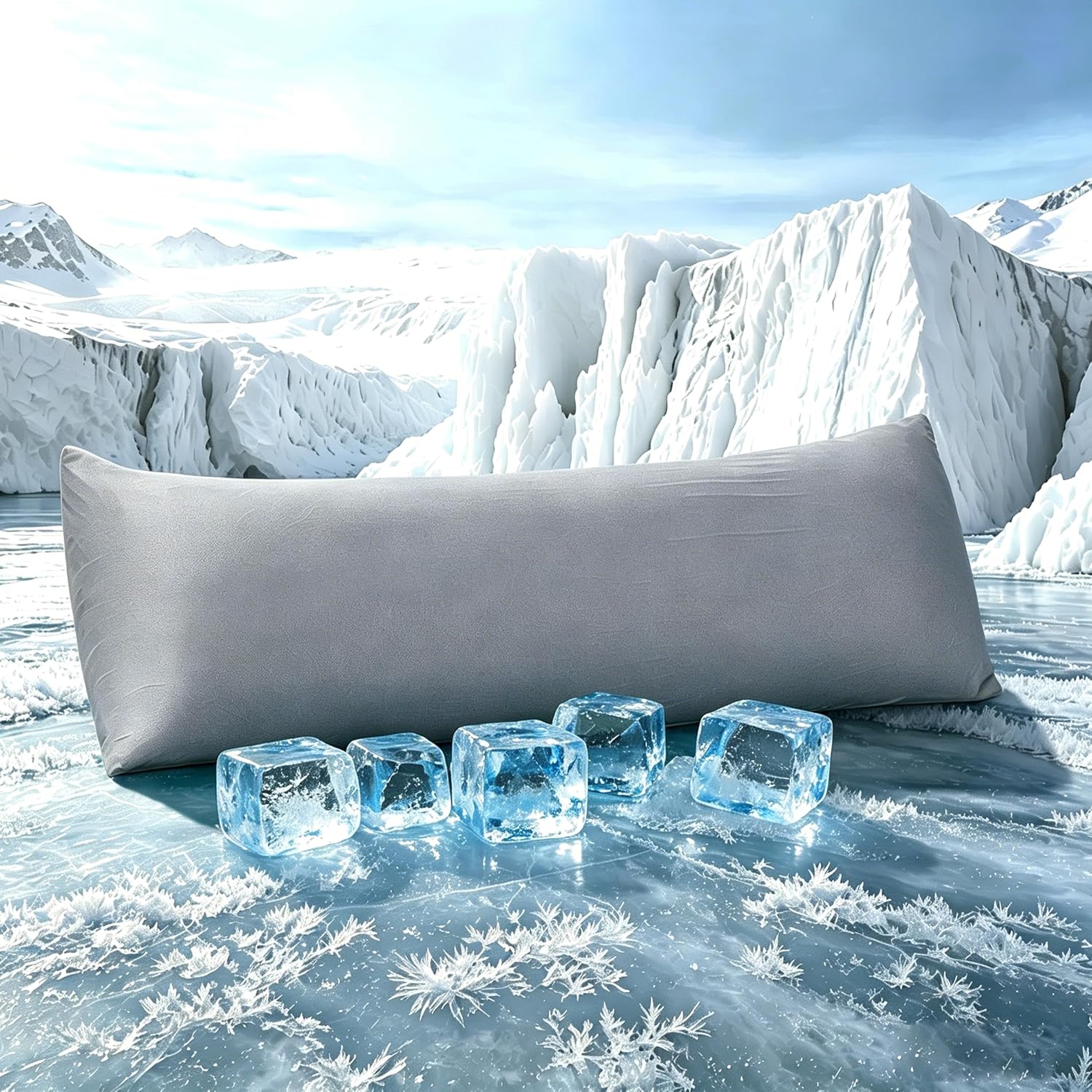 TELUS Cooling Body Pillow Case, Silky Soft Breathable Pillowcase with Envelope Close, Stay Cool All Night Pillow Cover for Hot Sleepers…