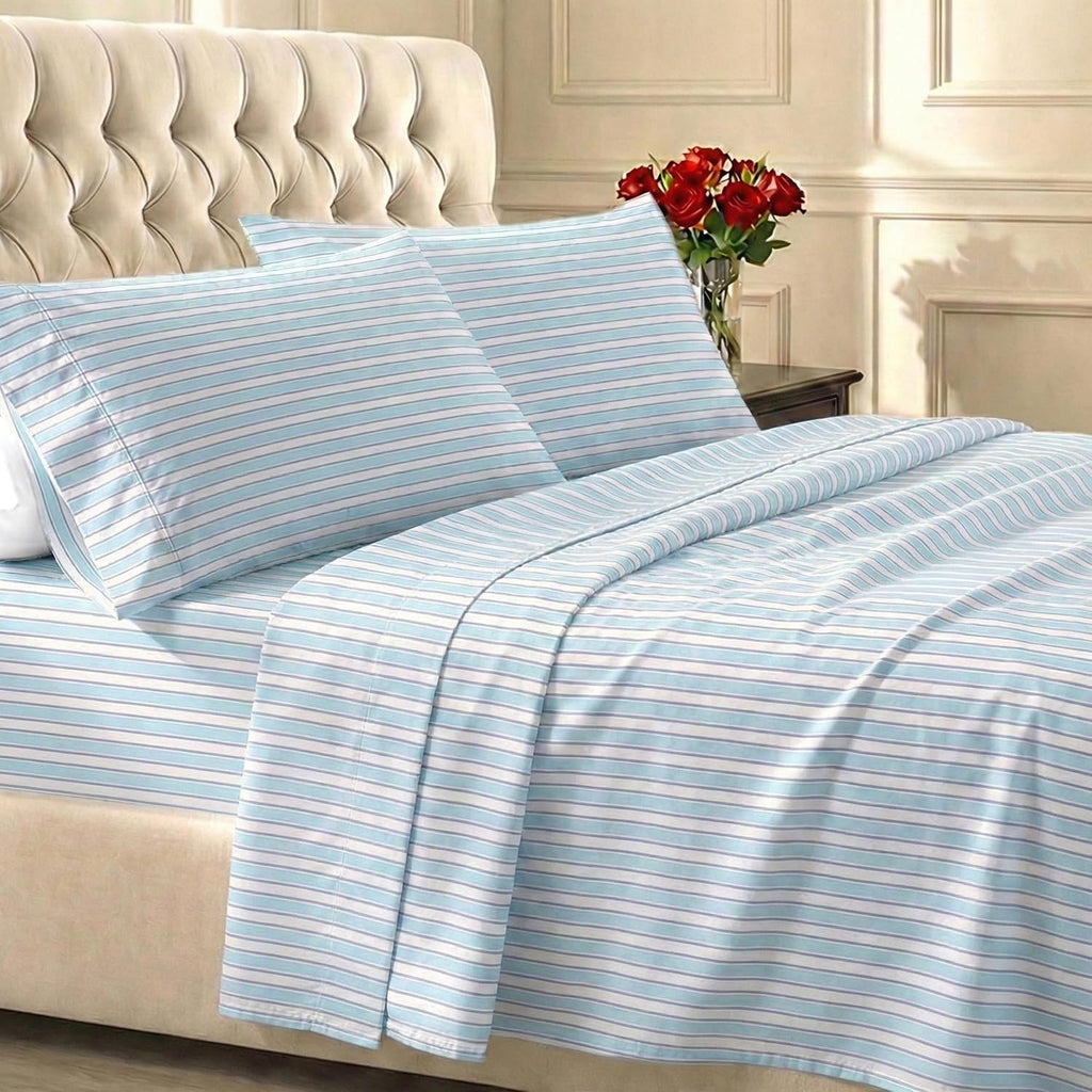 CaliforniaDesignDen California Design Den Soft 100% Cotton Sheets Queen Size Set, 400 TC Good Housekeeping Award Winner, Smooth Sateen Fini…