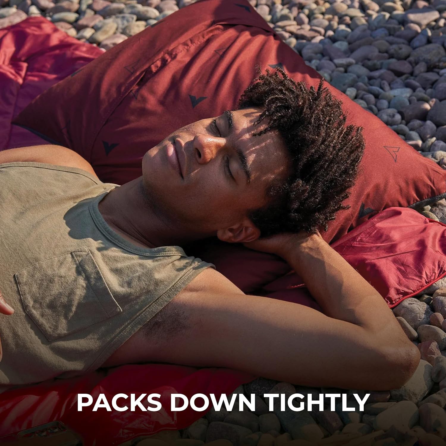 Teton Sports Camp Pillow; Great for Travel, Camping and Backpacking; Washable, Bluestone