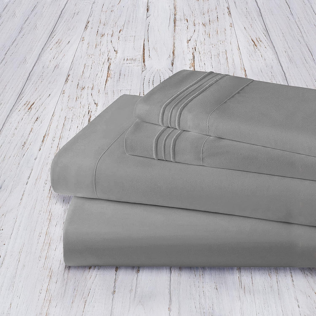 MocassiLuxuryBedding Mocassi King Sheet Set - Luxury Hotel 1800 Premier Bedding Sheets & Pillowcases - Ultra Soft Breathable & Cooling Bed…