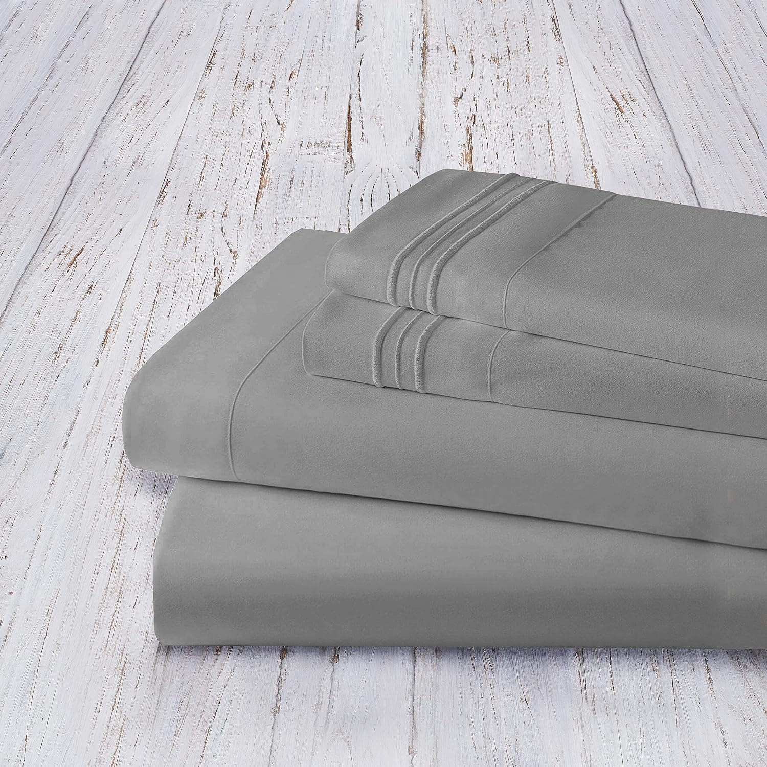MocassiLuxuryBedding Mocassi Cali King Sheet Set - Luxury Hotel 1800 Premier Bedding Sheets & Pillowcases - Ultra Soft Breathable & Cooling…