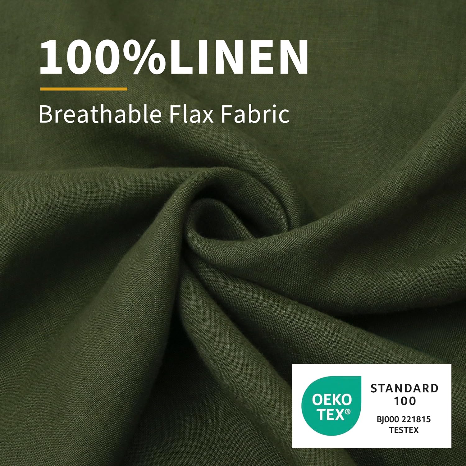 Chuffed Linen Pillowcases 2 Pack 100% Linen Standard Pillow Cases, Breathable and Cooling Washed Pillowshams with Zipper Closure, 20x26 Inc…
