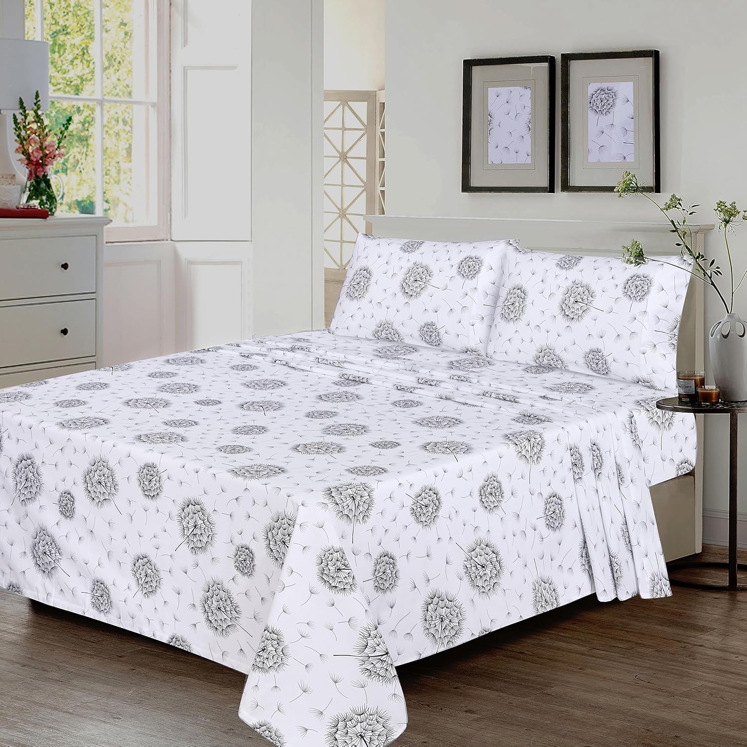 Ruvanti 100% Cotton Percale Sheets Twin XL Size – Crisp Cooling Bed Sheets for Hot Sleepers, Deep Pocket 16”, Soft Breathable & Durable Hot…