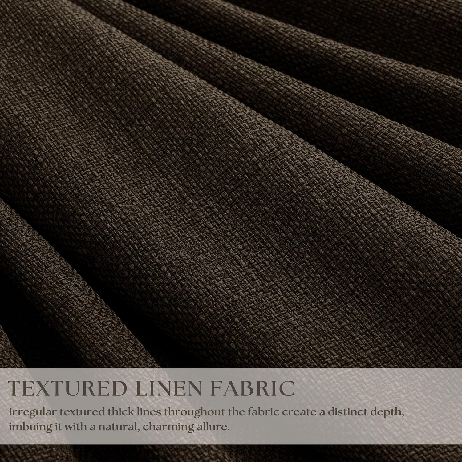 Twodrapes Extra Long 120 Inch Blackout Chocolate Brown Curtains for Bedroom Memory Trained Pinch Pleated Dual Layer Linen Drapes Sound Proo…