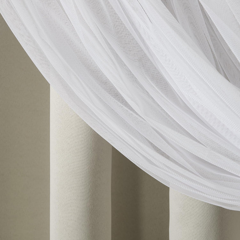 TOWN & COUNTRY LUXE Talia Double Layer Indoor Curtains, Sheer and Room Darkening Blackout, Grommet Top, Energy Efficient, 2-Pack Set…