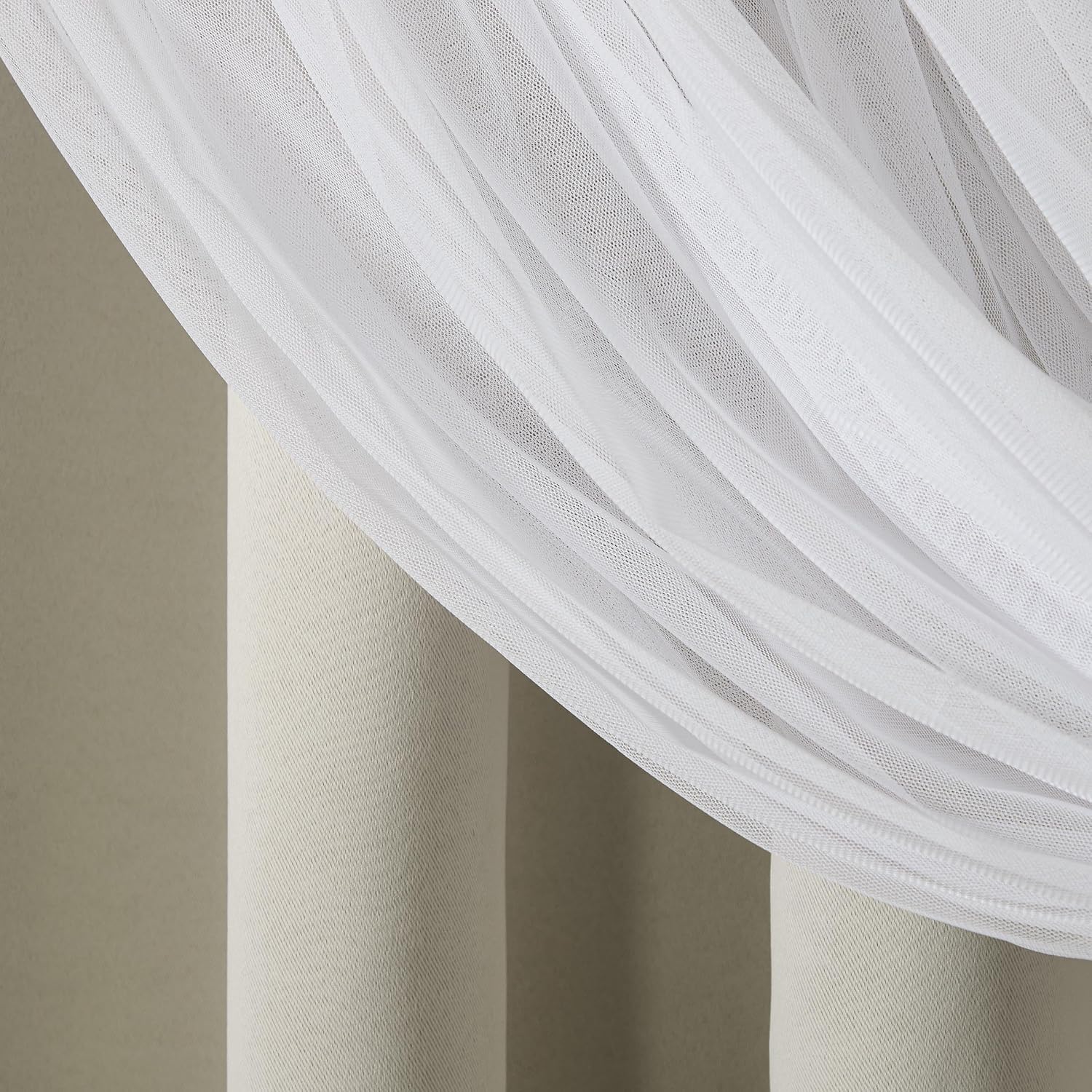 TOWN & COUNTRY LUXE Talia Double Layer Indoor Curtains, Sheer and Room Darkening Blackout, Grommet Top, Energy Efficient, 2-Pack Set…