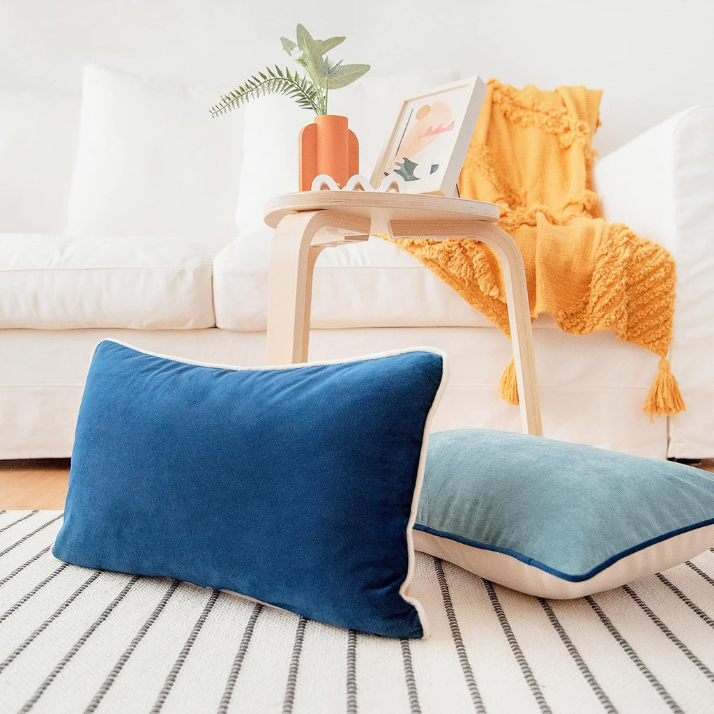 MONDAY MOOSE Decorative Throw Pillow Covers Cushion Cases, Set of 2 Soft Velvet Modern Double-Sided Designs, Mix and Match for Home…