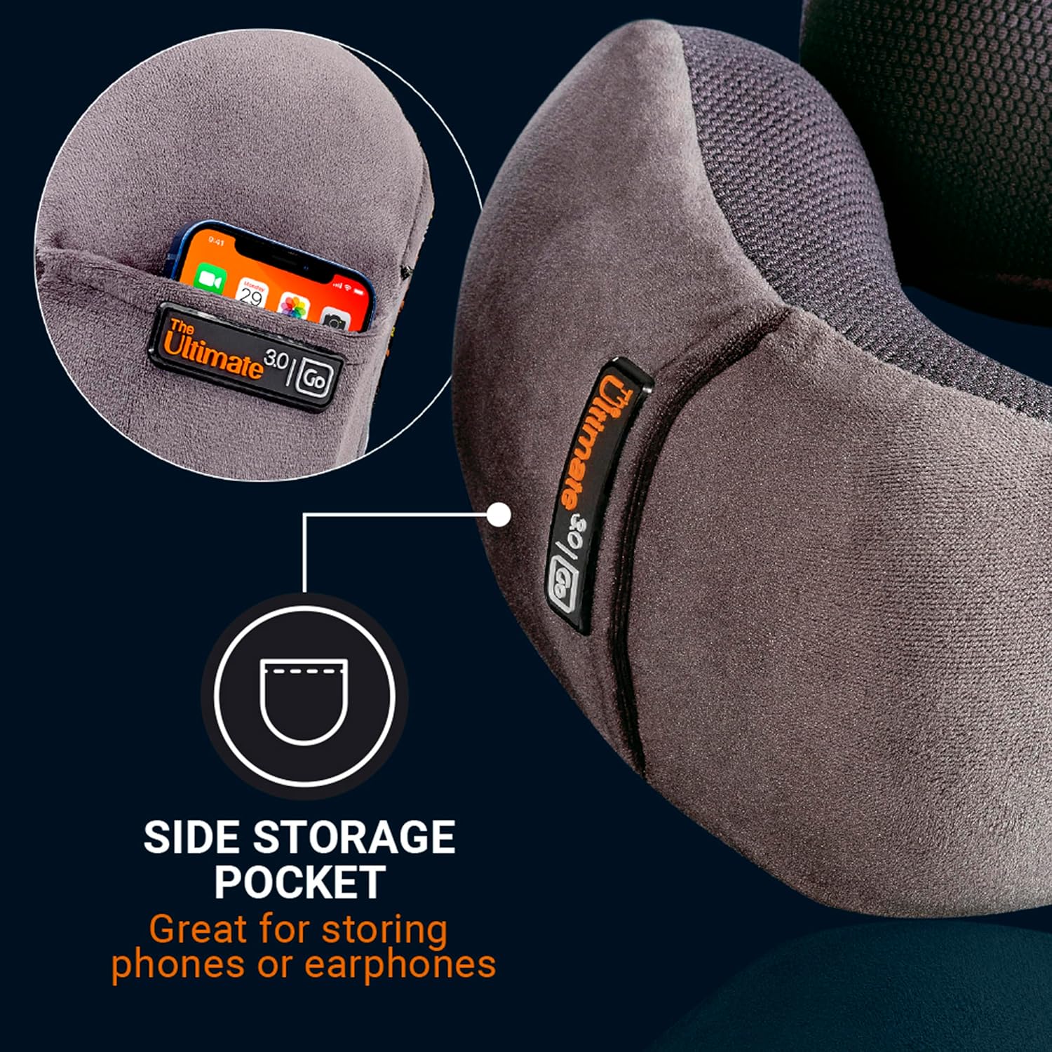 Ultimate 3.0 Travel Pillow, Deluxe Memory Foam Neck Pillow for Uninterrupted Rest, Ideal for Everyday Commute, Airplane, Car, and More…