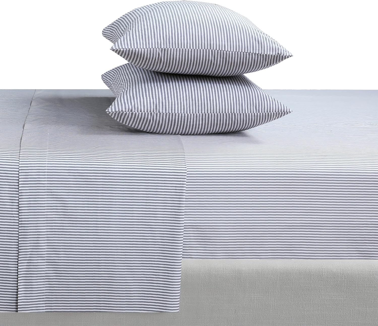 Featherstitchnewyork Feather & Stitch Softest 100% Cotton Sheets, 300 Thread Count Percale Weave Bedding, 16" Deep Pocket, Cooling Sheets,…